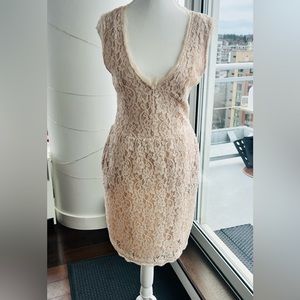 Babaton cream lace dress, Size 8